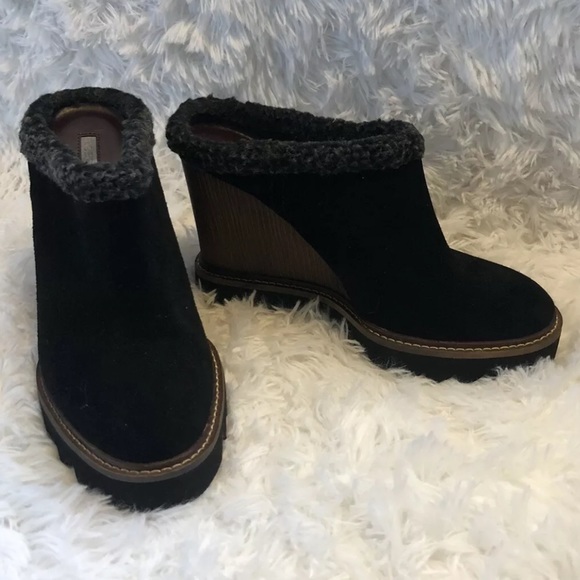 BCBGeneration Size 9 Nerissa Wedge Mules Black - Picture 7 of 11